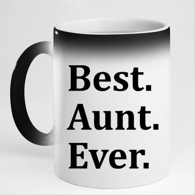 Best Aunt Ever 11oz Black Color Changing Mug