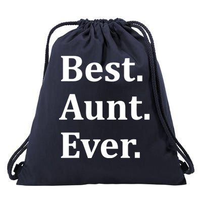 Best Aunt Ever Drawstring Bag