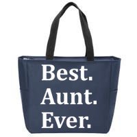 Best Aunt Ever Zip Tote Bag