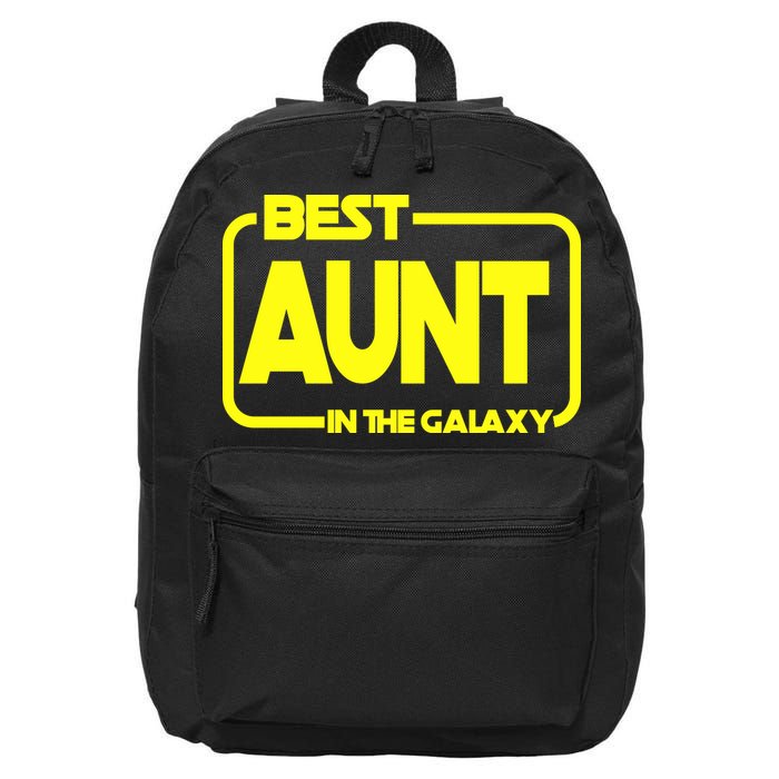 Best Aunt In The Galaxy 16 in Basic Backpack