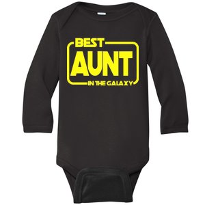 Best Aunt In The Galaxy Baby Long Sleeve Bodysuit