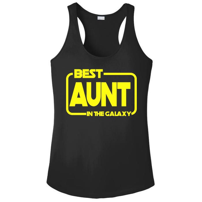 Best Aunt In The Galaxy Ladies PosiCharge Competitor Racerback Tank