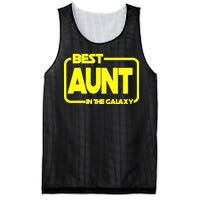 Best Aunt In The Galaxy Mesh Reversible Basketball Jersey Tank