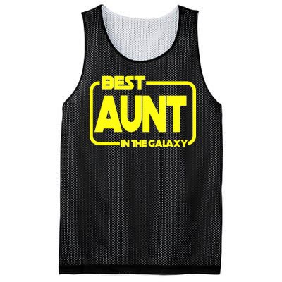 Best Aunt In The Galaxy Mesh Reversible Basketball Jersey Tank