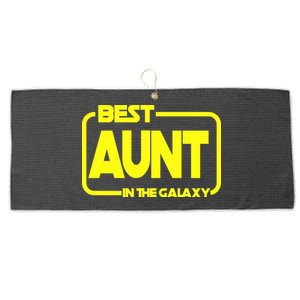 Best Aunt In The Galaxy Large Microfiber Waffle Golf Towel