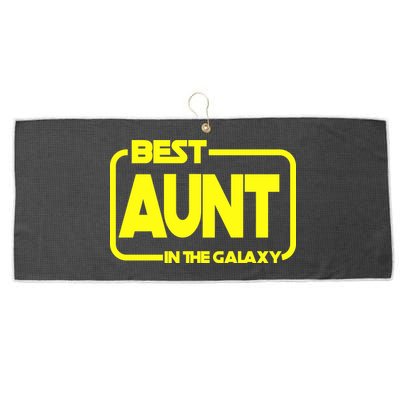 Best Aunt In The Galaxy Large Microfiber Waffle Golf Towel