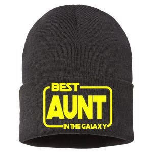 Best Aunt In The Galaxy Sustainable Knit Beanie