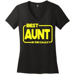 Best Aunt In The Galaxy Women's V-Neck T-Shirt