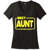 Best Aunt In The Galaxy Women's V-Neck T-Shirt