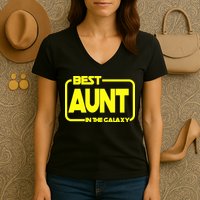 Best Aunt In The Galaxy Women's V-Neck T-Shirt