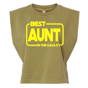 Best Aunt In The Galaxy Garment-Dyed Women's Muscle Tee