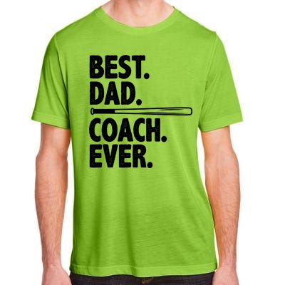 Best Baseball Dad Coach Ever Adult ChromaSoft Performance T-Shirt