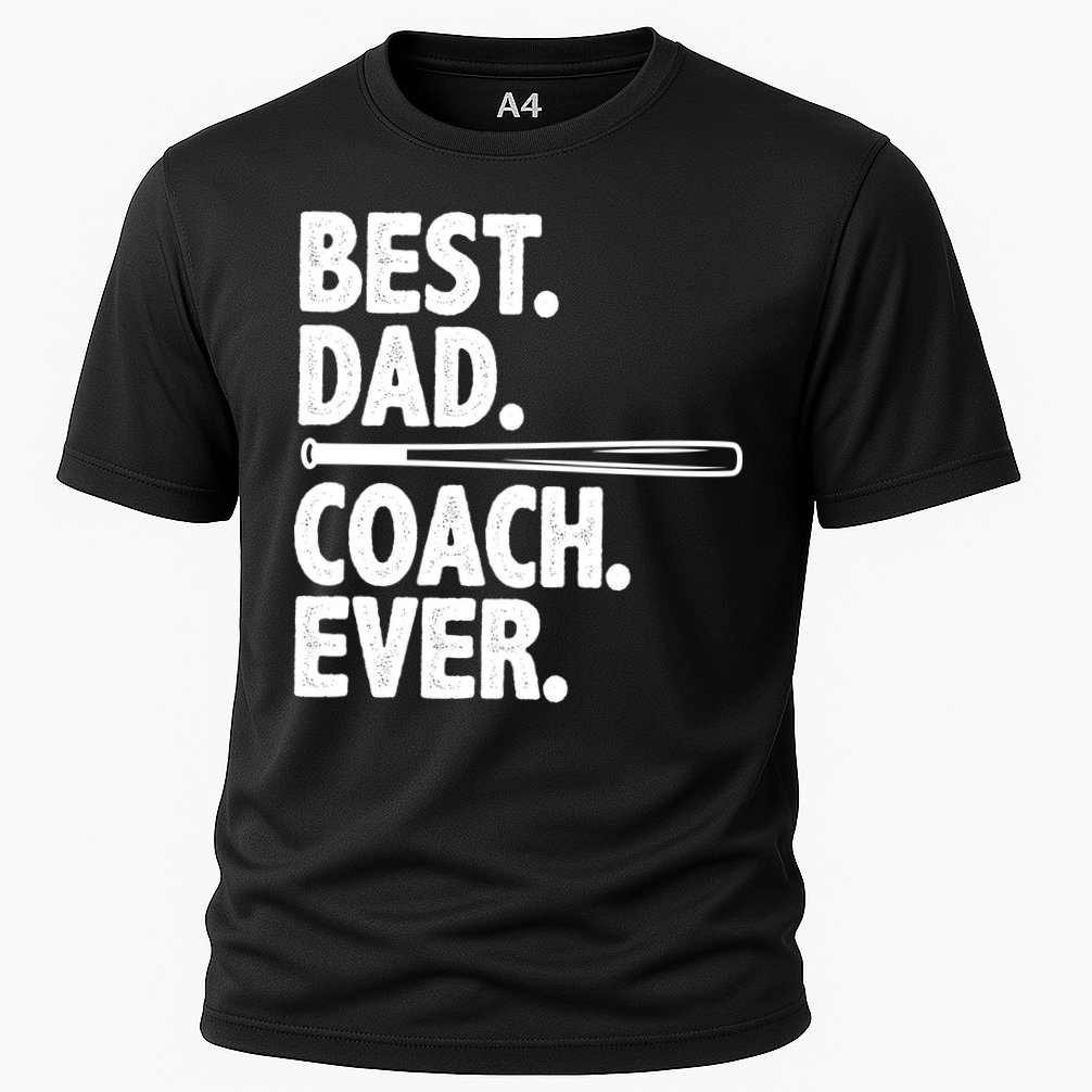 Best Baseball Dad Coach Ever Cooling Performance Crew T-Shirt