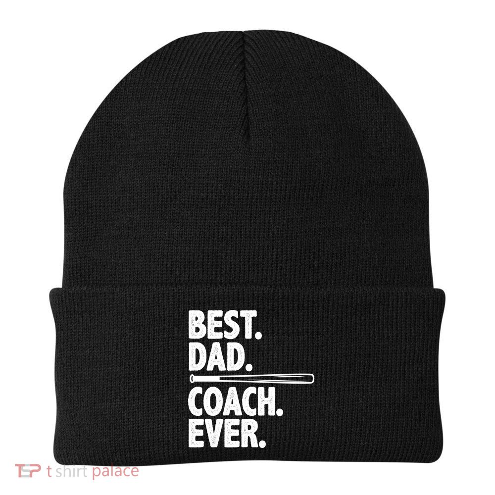 Best Baseball Dad Coach Ever Beanie