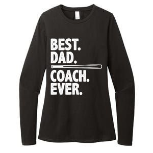 Best Baseball Dad Coach Ever Womens CVC Long Sleeve Shirt