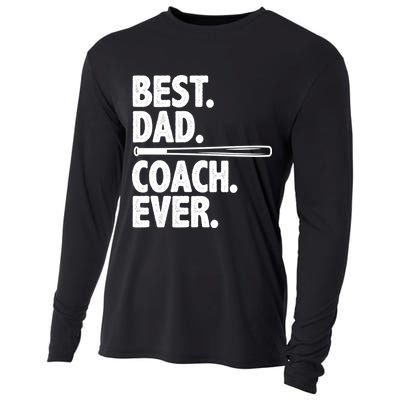 Best Baseball Dad Coach Ever Cooling Performance Long Sleeve Crew