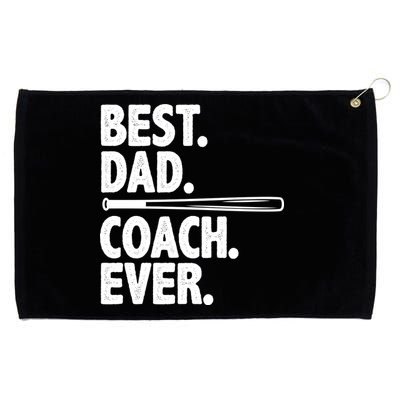 Best Baseball Dad Coach Ever Grommeted Golf Towel