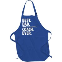 Best Baseball Dad Coach Ever Full-Length Apron With Pockets