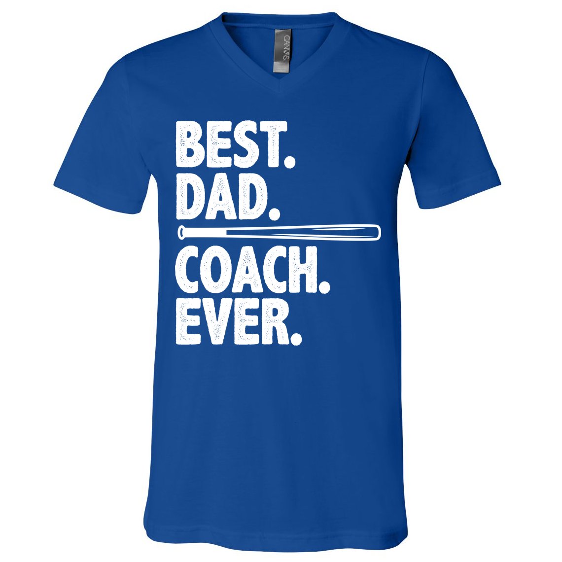 Best Baseball Dad Coach Ever V-Neck T-Shirt