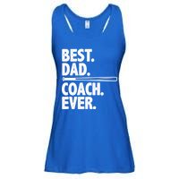 Best Baseball Dad Coach Ever Ladies Essential Flowy Tank