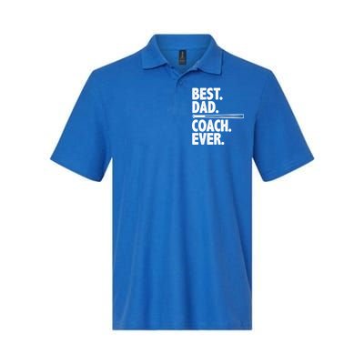 Best Baseball Dad Coach Ever Softstyle Adult Sport Polo