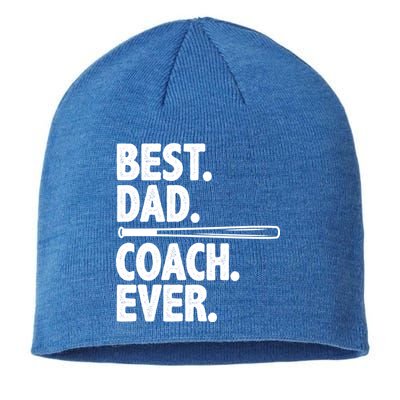 Best Baseball Dad Coach Ever Sustainable Beanie