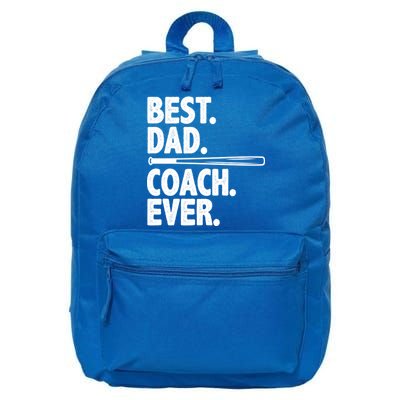 Best Baseball Dad Coach Ever 16 in Basic Backpack