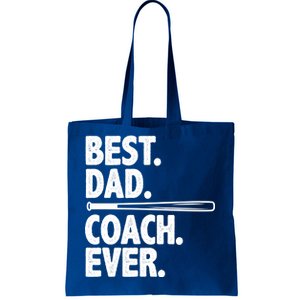 Best Baseball Dad Coach Ever Tote Bag