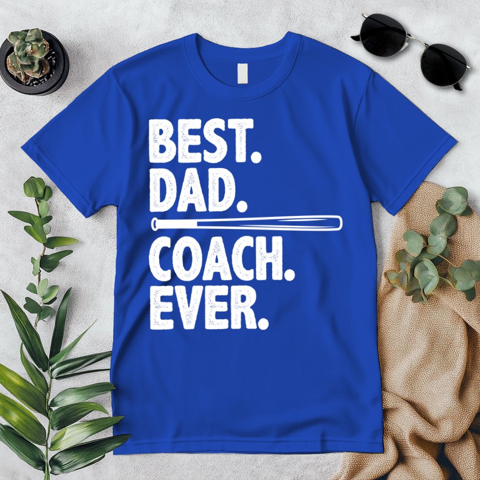 Best Baseball Dad Coach Ever Premium T-Shirt