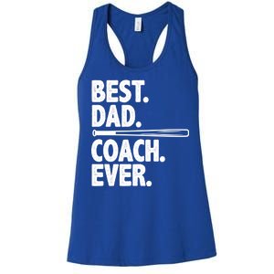 Best Baseball Dad Coach Ever Women's Racerback Tank