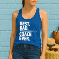 Best Baseball Dad Coach Ever Womens Tank Top