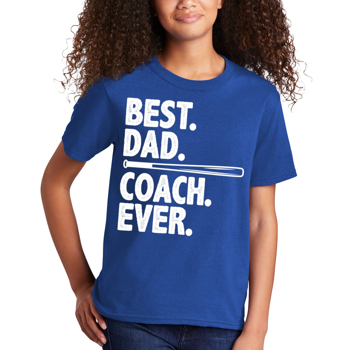 Best Baseball Dad Coach Ever Kids T-Shirt