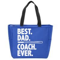 Best Baseball Dad Coach Ever Zip Tote Bag