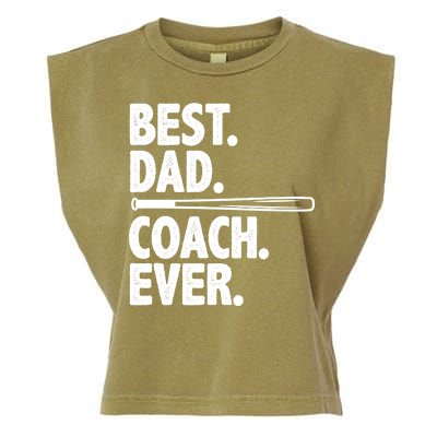 Best Baseball Dad Coach Ever Garment-Dyed Women's Muscle Tee