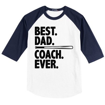 Best Baseball Dad Coach Ever Baseball Sleeve Shirt