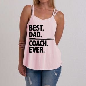 Best Baseball Dad Coach Ever Women's Strappy Tank