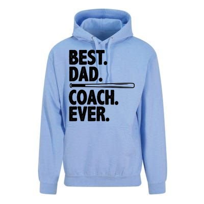 Best Baseball Dad Coach Ever Unisex Surf Hoodie