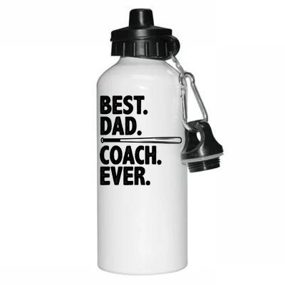 Best Baseball Dad Coach Ever Aluminum Water Bottle