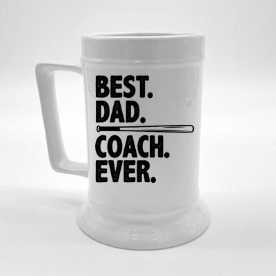 Best Baseball Dad Coach Ever Beer Stein