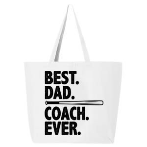 Best Baseball Dad Coach Ever 25L Jumbo Tote