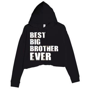 Best Big Brother Ever Crop Fleece Hoodie