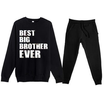 Best Big Brother Ever Premium Crewneck Sweatsuit Set