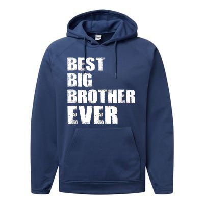 Best Big Brother Ever Performance Fleece Hoodie