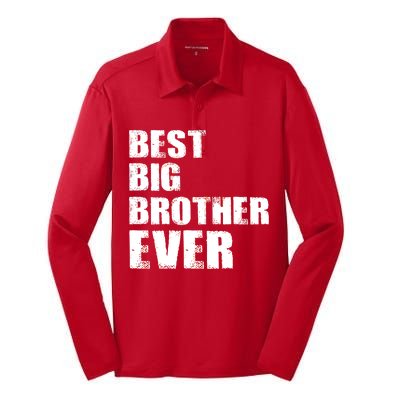 Best Big Brother Ever Silk Touch Performance Long Sleeve Polo