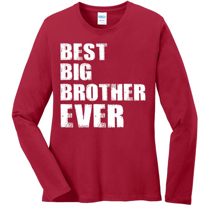 Best Big Brother Ever Ladies Long Sleeve Shirt