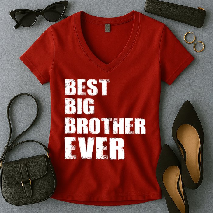 Best Big Brother Ever Women's V-Neck T-Shirt