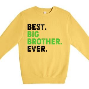 Best Big Brother Ever Older Sibling Premium Crewneck Sweatshirt