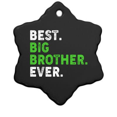 Best Big Brother Ever Older Sibling Ceramic Star Ornament