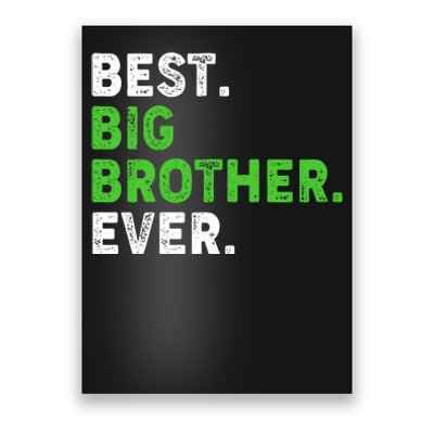 Best Big Brother Ever Older Sibling Poster