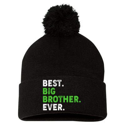 Best Big Brother Ever Older Sibling Pom Pom 12in Knit Beanie